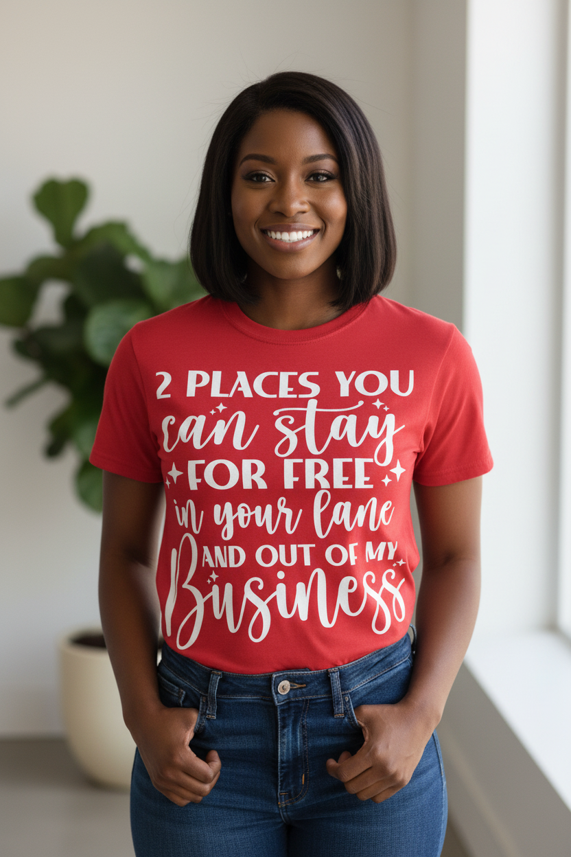 2 Places You Can Stay For Free - XL T-Shirt