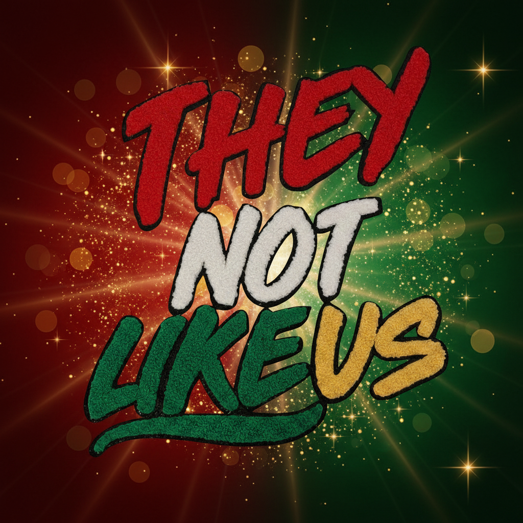 They Not Like Us Chenille Patch