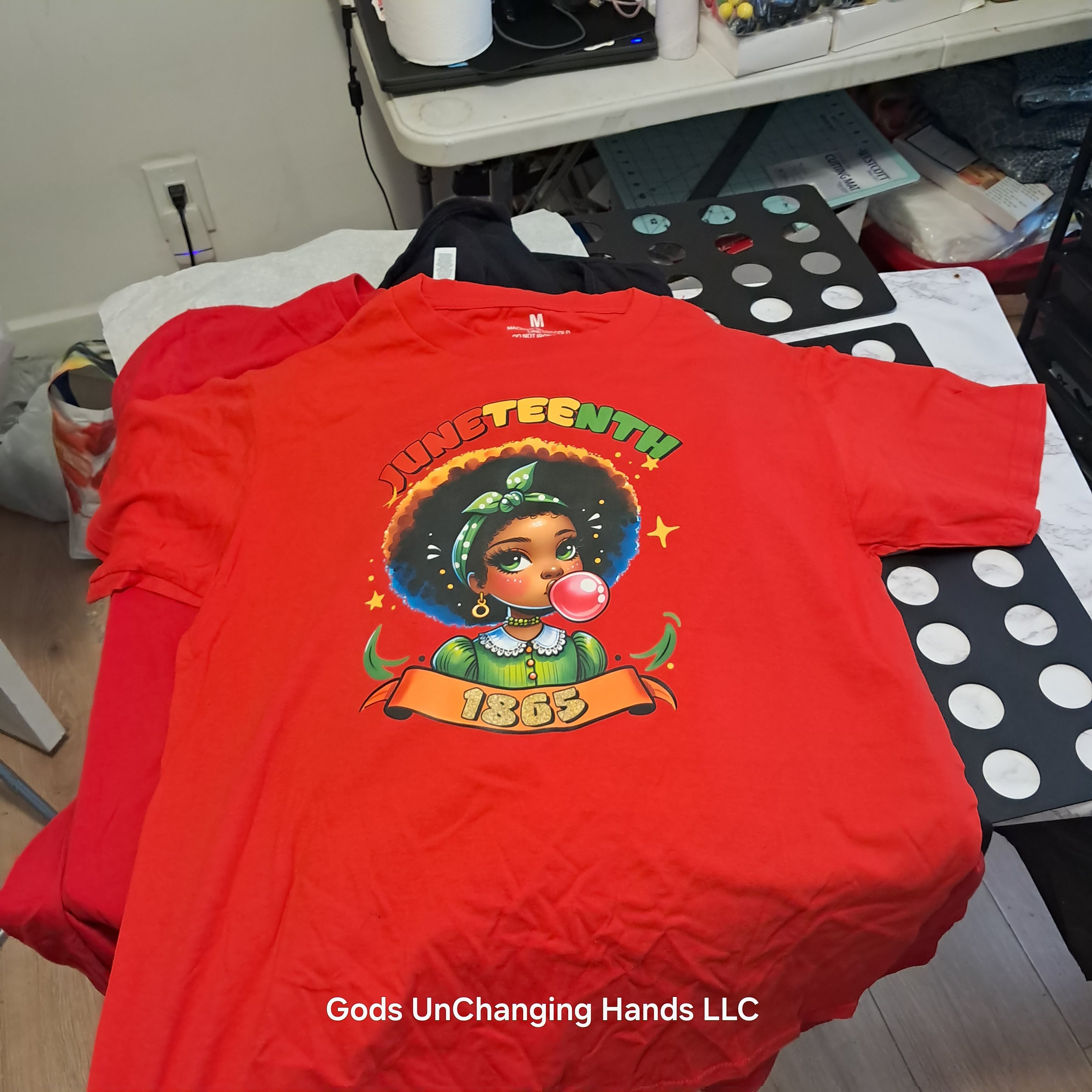 Juneteenth 1865 Bubble Gum Girl Tee