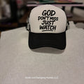 God Don't Miss Just Watch Trucker Hat