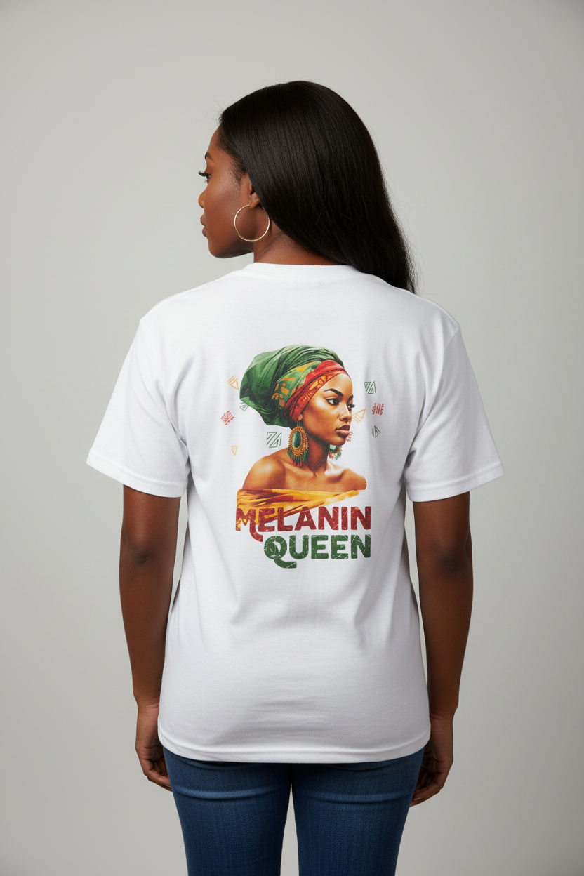 Melanin Queen T-Shirt Back