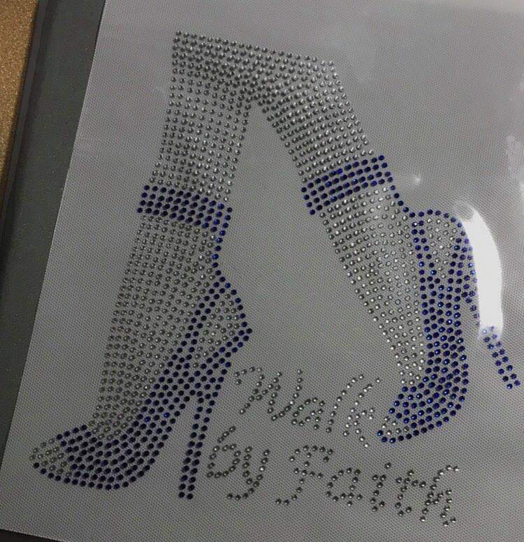 Walk By Faith – Rhinestone Transfer