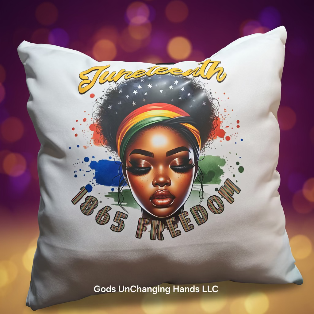 Juneteenth 1865 Freedom Pillow
