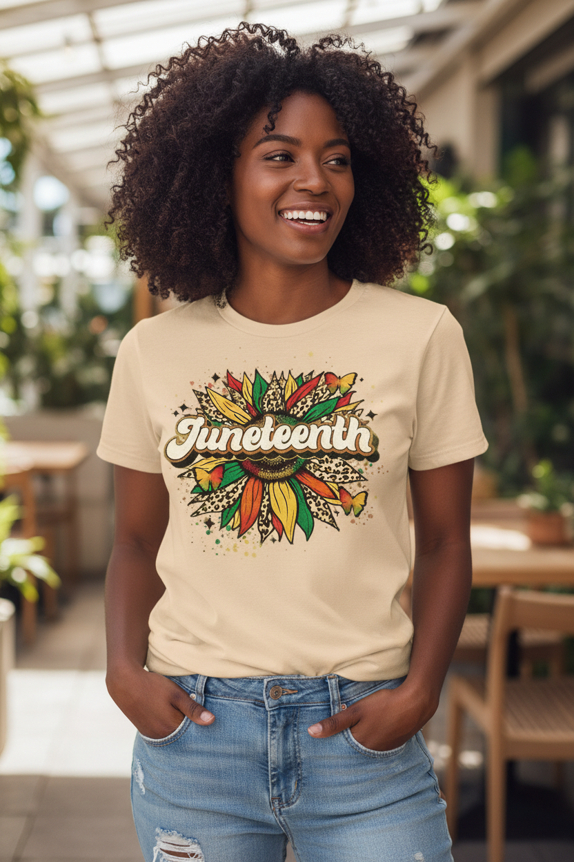 Juneteenth Sunflower T-Shirt